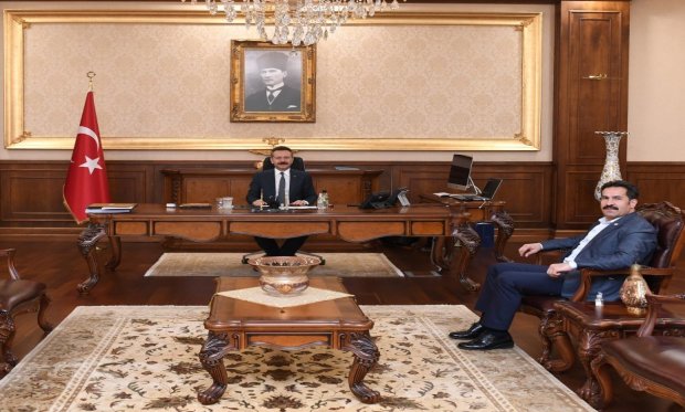 Yaman'dan Vali Aksoy’a veda ziyareti